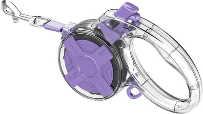 13 Ft Retractable Dog Leash, a Leash for Small Medium Dogs, Suitable for Dogs Weighing up to 44 lbs, One Handed Braking Device, Sturdy Nylon Strap to Avoid Entanglement (Beige)