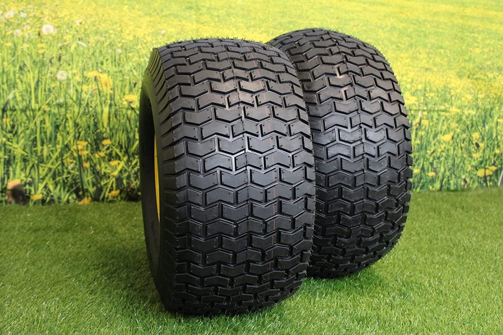 (Set of 2) 20x10.00-8 Tires & Wheels 2 Ply for Lawn & Garden Mower Turf Tires