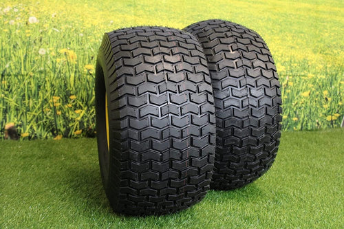 (Set of 2) 20x10.00-8 Tires & Wheels 2 Ply for Lawn & Garden Mower Turf Tires