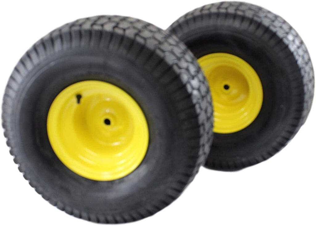 (Set of 2) 20x10.00-8 Tires & Wheels 2 Ply for Lawn & Garden Mower Turf Tires