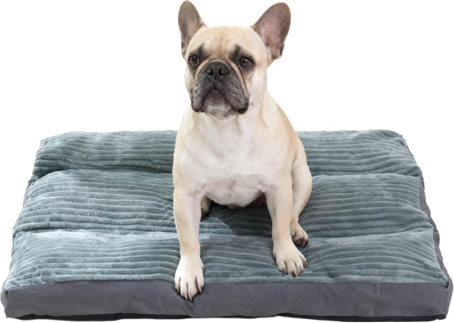 Big Dog Bed for Large Sized Dogs - Dog Crate Pad Removable Washable Cover, Non-Slip Bottom, Pet Mat Comfort Cushion for Joint Relief, Deep Sleep & Home Decor