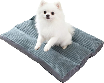 Big Dog Bed for Large Sized Dogs - Dog Crate Pad Removable Washable Cover, Non-Slip Bottom, Pet Mat Comfort Cushion for Joint Relief, Deep Sleep & Home Decor